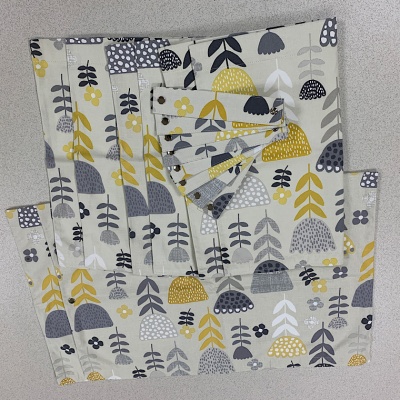 VW Splitscreen Curtains 8 Piece Set Annika Ochre